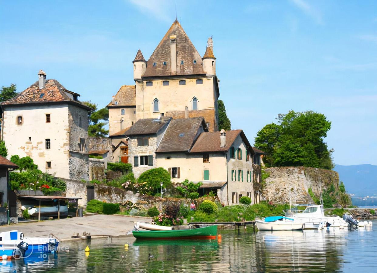 Maison En Duplex I Yvoire I Lac Leman I Medievale Luaran gambar